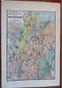 Agricultural Map of New Hampshire Soil Type Geology 1874 lithograph map