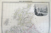 British Isles England Scotland Wales Ireland Shetlands c. 1840-45 decorative map