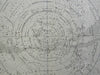 Southern Night Sky Constellations Zodiac 1876 Bar & Bruhns detailed star map