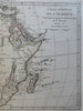 Africa European Colonies Guinea Congo Egypt Mozambique 1780 Bonne engraved map