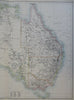 Australia New South Wales Victoria Sydney 1890 scarce folio Scribner-Black map