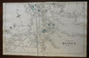 Quincy Massachusetts Southern Section 1876 Norfolk Mass. detailed map