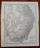 Eastern Australia New South Wales Victoria Sydney 1880 Petermann detailed map