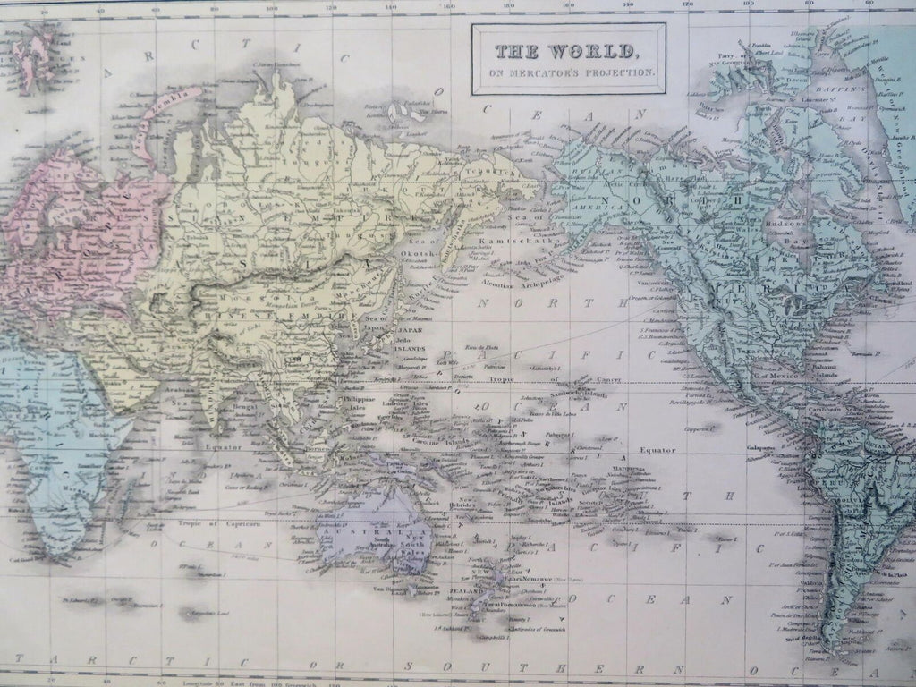 Europe Continent Germany France Ottoman Empire Russia Austria 1853 Hall Map