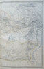 Persia Iran Afghanistan Baluchistan Persian Gulf 1865 Johnston large folio map