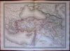 Turkey in Asia Georgia Persia Iraq c.1863 Dyonnet Dufour huge hand color old map