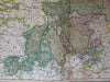 Germany Circle of Westphalia Rhine course 1811 John Cary lovely large old map