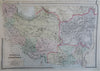 Ottoman Empire Armenia Syria Iran Persia Asia Minor 1889-93 Bradley large map