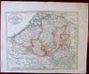 Belgium 1814 Carey scarce American produced J. Scott engraved large old map