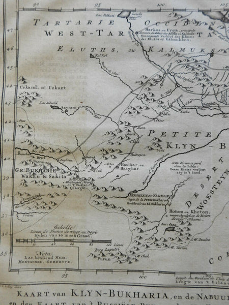 Bukhara Central Asian Steppe Western China Kobi Jesuits 1749 Bellin en ...