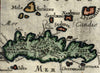 Crete Greece Island Candia Aegean Milo Stampalia 1719 antique small engraved map