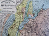 Agricultural Map of New Hampshire Soil Type Geology 1874 lithograph map