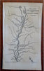 St. Lawrence River Montreal Quebec City Three Rivers 1828 Throop miniature map