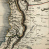 Syria Middle East Aleppo Damascus 1824 Sidney Hall engraved small map