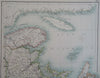 Canadian Maritimes Nova Scotia Newfoundland 1890 scarce folio Scribner-Black map