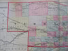 Kansas & Nebraska Lincoln Omaha Lawrence Wichita 1888 Bradley-Mitchell map