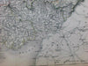 Scotland Orkney Shetland 1844 huge 2 sheet antique Black Hughes Hall map