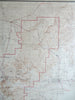 Bryce Canyon National Park Utah 1947 huge topographical chart