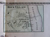 Haverhill Ayers & Rock Villages Essex County Mass. 1872 detailed old map