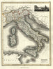 Italy Italian States Italia 1820 Thomson Hewitt Decorative Map