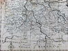 Northeast Germany Prussia Poland Berlin Danzig Saxony Bohemia c.1740 Bowen map