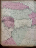 Peninsular Campaign Civil War Virginia Richmond James River 1868 Johnson map