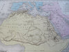 Ancient North Africa Morocco Algeria Egypt Sahara Desert c. 1870 Sarazin map