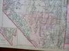 Nevada & Utah Reno Las Vegas Salt Lake City Provo 1888 Bradley-Mitchell map