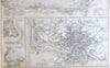 Ports Harbors SW England Wales Milford Bristol c.1860 Fullarton detailed map