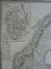 Kingdoms Sweden & Denmark Scandinavia Norway Finland Iceland 1837 Andriveau map