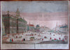 Amsterdam Holland Netherlands Dam Square c.1750-70 city view vue d'optique print