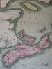 Nova Scotia Newfoundland Gulf St Laurence 1811 John Cary lovely large old map