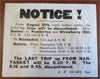 Nantasket MA Ferry service notice c. 1900 EF Sears sea transport rare broadside