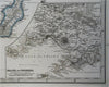 Southern Italy Calabria Sicily Naples Palermo 1869 Petermann detailed map