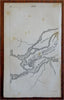 Montreal Island St. Anne's Lake St. Louis La Chine 1828 Hooker miniature map