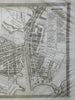 Providence Rhode Island 1844 B.F. Moore Detailed City Plan Providence Harbor