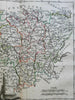 Berry Nevers Bourbon Lyon Auvergne  Kingdom of France 1761 Vaugondy map