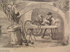 Sketches in Virginia Making Gun Carriage 1861 antique wood engraved print