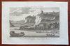 St. Salvador South American City View c. 1770's engraved print