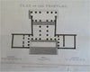 Athenian Propylaea Acropolis Monumental Gate 1805 plan & prospect view print