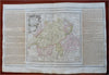 Switzerland Bern Vaud Zurich Geneva Swiss Alps 1766 Brion decorative old map