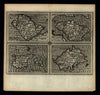 Islands of the British Isles Wight Jersey Guernsey 1639 Blaeu miniature map