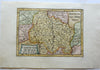 Quercy France County Map Cadurcium 1697 detailed scarce engraved map