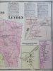 Coleraine Leyden Franklin County Massachusetts 1871 Beers detailed township map