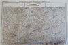 Altitude Map of Germany Geography Mountain Rangers 1873 Ravenstein 4 sheet map