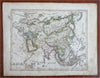 Asia Ottoman Empire Arabia Iran British India Qing China Japan 1843 Stieler map