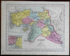 Ottoman Empire Anatolia Syria Mesopotamia Turkey in Asia 1857 DeSilver map