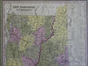 New Hampshire Vermont County Maps White Mountains Portsmouth 1846-9 Mitchell map