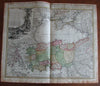 Asia Minor Black Sea Turkey Crimea Armenia 1743 Homann Heirs decorative map
