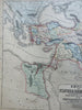 Empire of Ninus and Semiramis Assyria Persia Egypt 1855 Philip Historical map